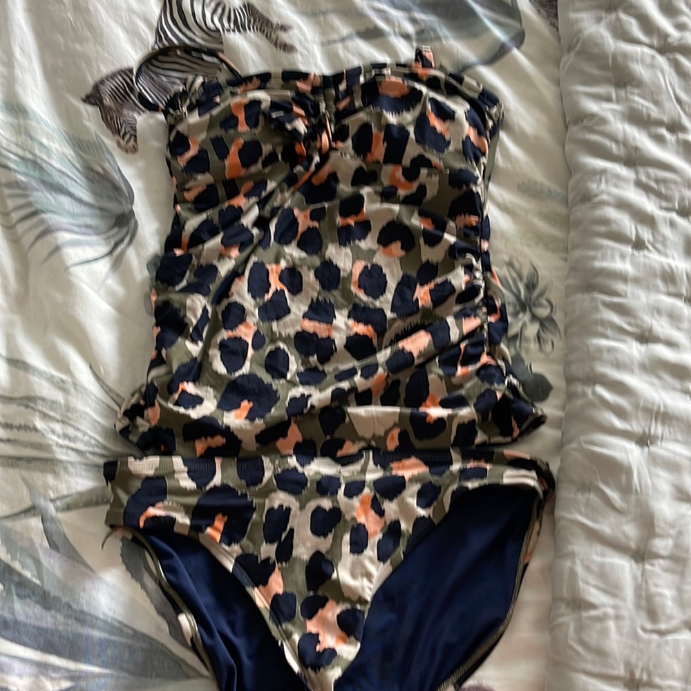 DKNY multicolored tankini. Worn a handful of times
